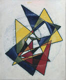 1980-02 Acryl Hartholzplatte (70x60 cm)