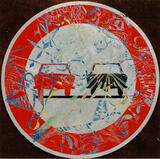 1980-46 Bearbeitung Verkehrsschild (60 cm rund)